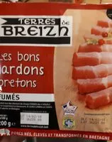 Mängden socker i Les bons lardons Bretons - fumés