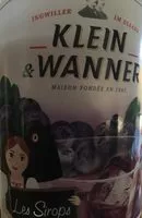 Mängden socker i Sirop de myrtille