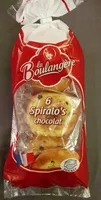 Mängden socker i 6 spiralo's chocolat