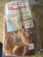 Mängden socker i Brioche tressée aux Délices des Alouettes