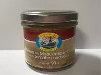 Mängden socker i Rilettes de Maquereaux fumés aux tomates séchées