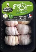 Mängden socker i 8 P'tits farcis de poulet Ail et fines herbes