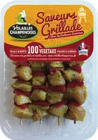 Mängden socker i 4 brochettes de filet de poulet mariné thym citron et poivron rouge