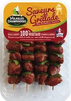 Mängden socker i 4 Brochettes de Filet de Poulet mariné paprika cumin et poivron vert