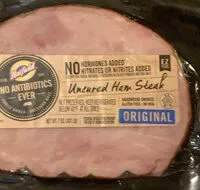 Mängden socker i Uncured, ham steak