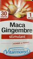 Mängden socker i Maca gingembre- Tonifiant sexuel