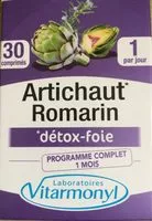 Mängden socker i Vitarmonyl Artichaut Romarin Gélules