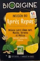 Mängden socker i Infusion bio apres repas
