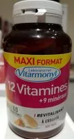 Mängden socker i 12 Vitamines + 9 minéraux Vitarmonyl