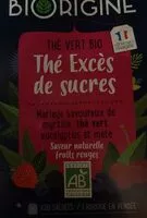 Mängden socker i Thé excès de sucre