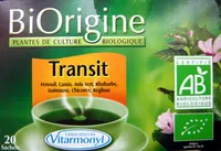 Mängden socker i Transit BiOrigine