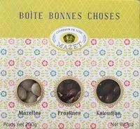 Mängden socker i Boîte bonnes choses