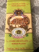 Mängden socker i CHOCOLAT NOIR AROME GINGEMBRE
