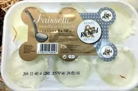 Mängden socker i Faisselle moulée à la louche