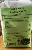 Mängden socker i Farine biologique NP 70 Type 65