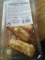 Mängden socker i 16 madeleines longues aux amandes Astruc boite