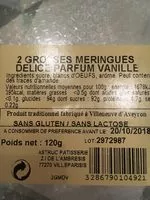 Mängden socker i Meringue vanille