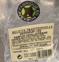 Mängden socker i Meringuettes parfum vanille/fraise