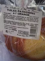 Mängden socker i Tuiles pâtissières à l'orange