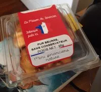 Mängden socker i Mini Financiers Nature