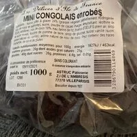 Mängden socker i Mini congolais enrobés