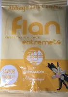 Mängden socker i Préparation pour flan à la vanille