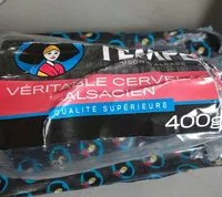 Mängden socker i Véritable cervelas Alsacien supérieur