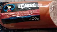 Mängden socker i Veritable saucisse à l’ail d’Alsace