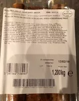 Mängden socker i Bloc pate en croûte