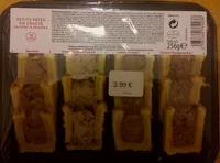 Mängden socker i Petits pâtés en croûte cocktail 4 recettes