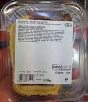 Mängden socker i Tranche de pâté en croûte de jambon