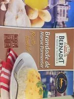 Mängden socker i Brandade de morue parmentier recette familiale Bernadet