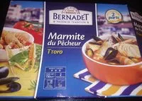 Mängden socker i Soupe Ttoro marmite du pêcheur