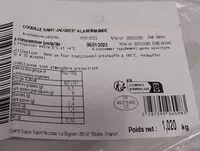 Mängden socker i Coquille saint Jacques à la normande