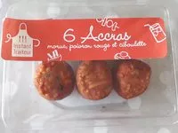 Mängden socker i 6 Accras Morue, Poivron Rouge et Ciboulette