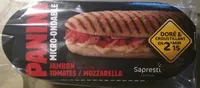 Mängden socker i Panini Jambon Tomates / Mozzarella