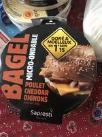Mängden socker i Sapresti traiteur, Bagel poulet cheddar micro ondable, 150 gr
