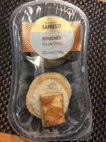 Mängden socker i Bouchee ris de veau