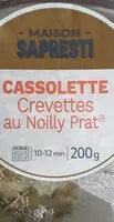 Mängden socker i Cassolette crevettes au Noilly Prat