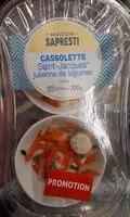 Mängden socker i Cassolette Saint Jacques, julienne de légumes