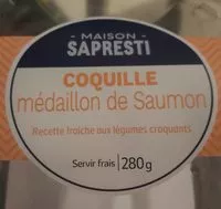 Mängden socker i Coquille médaillon de saumon