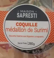 Mängden socker i Coquille médaillon surimi