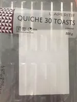 Mängden socker i Quiche 30 toasts