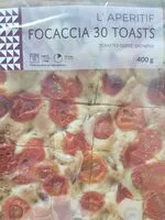 Mängden socker i FOCACCIA 30 TOAST
