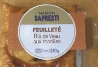 Mängden socker i Feuilleté