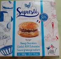 Mängden socker i Burger bœuf charolais