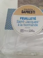 Mängden socker i Feuilleté Saint Jacques à la Normande