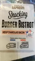 Mängden socker i Burger Bistrot boeuf charolais bacon