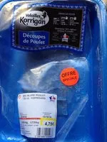 Mängden socker i Escalopes de poulet