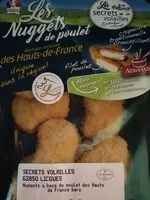 Mängden socker i Les nuggets de poulet Hauts-de-France